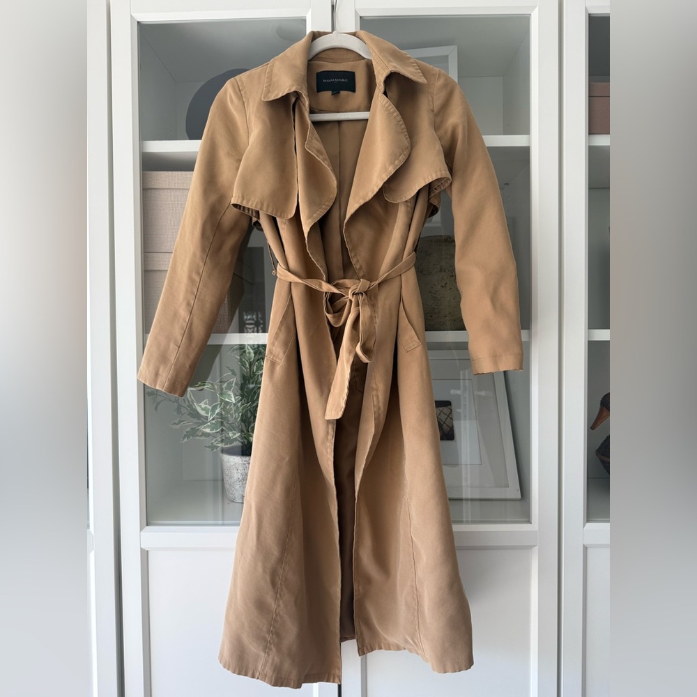 Banana Republic Trench Coat Tan Size XXSP